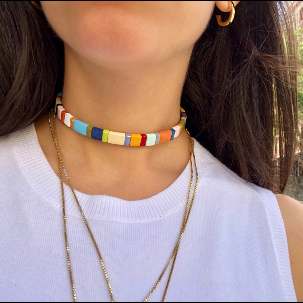 Roxanne Assoulin Spectrum Choker Rainbow
